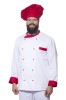 Bluza kucharska dwukolor All długi rękaw bordo XL-16437
