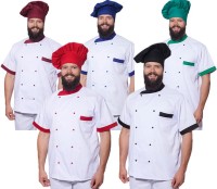 Bluza kucharska dwukolorowa krótki rękaw gastronomiczna