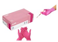 Rękawice Diagnostyczne Nitrylowe Bezpudrowe Easycare Różowe