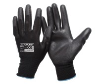 Rękawice robocze X-TOUCH BLACK poliuretan
