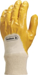 Rękawice robocze NI015  nitrylowa żółta