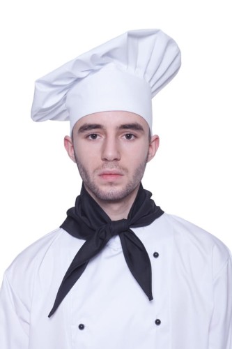 Czapka kucharska budyniówka duża biała-15842