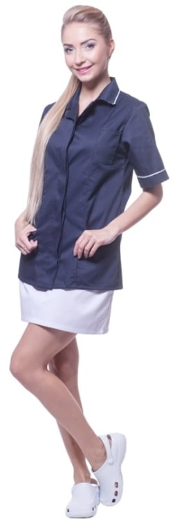 Fartuch damski Maja niebieski S-14810