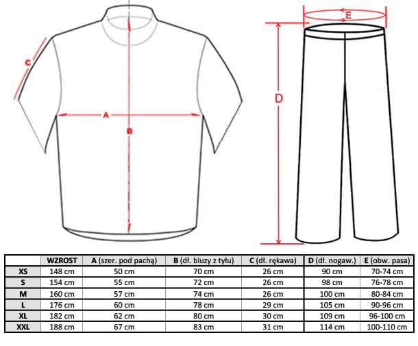 Ubranie medyczne niebieskie XL-13801