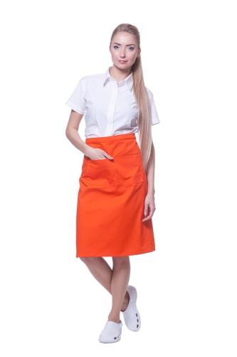 Zapaska elanobawełna średnia kelnerska bordowa-18036