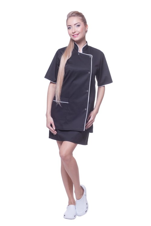 Fartuch damski Ala błękitny M-15167