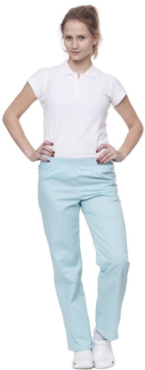 Spodnie medyczno-gastronomiczne damskie białe L-12663