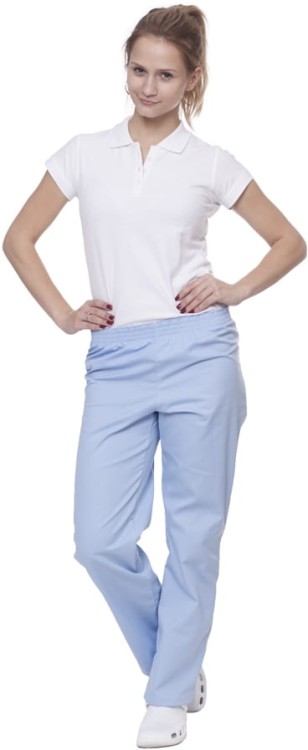 Spodnie medyczno-gastronomiczne damskie białe - zdjęcie 16