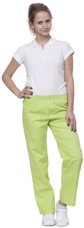 Spodnie medyczno-gastronomiczne damskie błękit S-12538