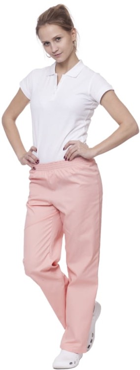 Spodnie medyczno-gastronomiczne damskie białe - zdjęcie 23
