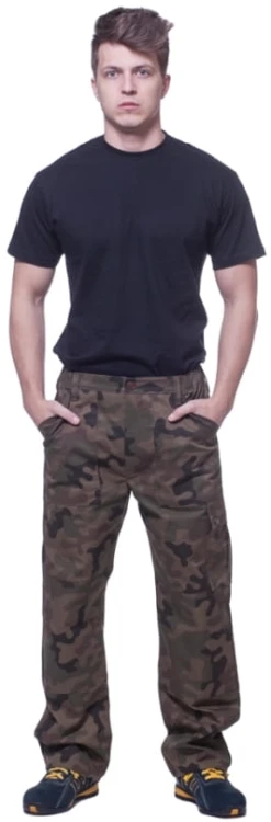 Spodnie robocze do pasa moro Leśnik - zdjęcie 3