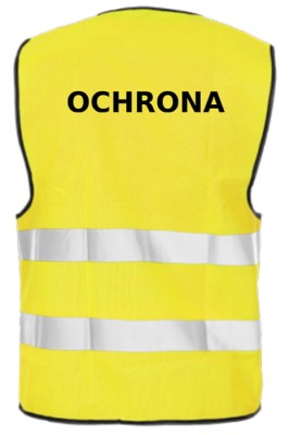 Kamizelka ostrzegawcza z nadrukiem OCHRONA