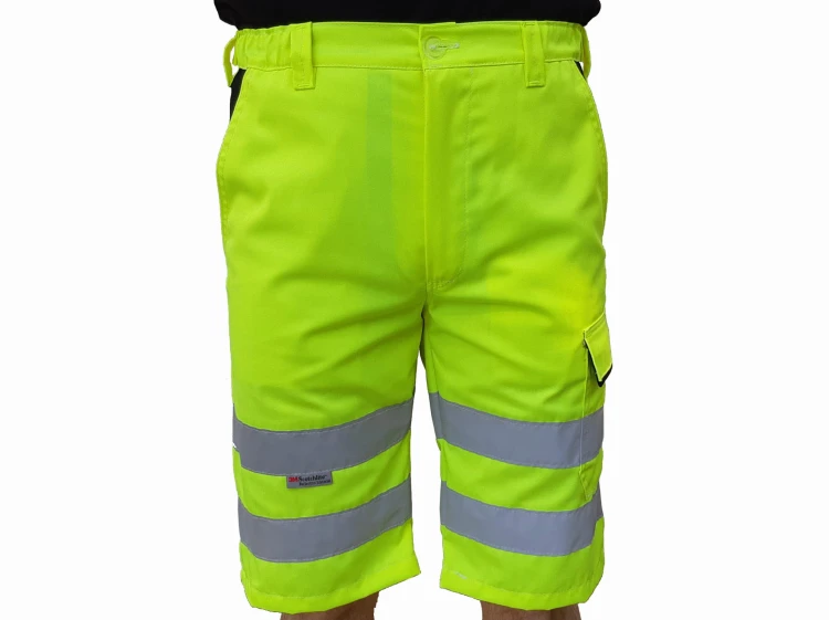 Spodnie robocze krótkie odblaskowe - zdjęcie 2