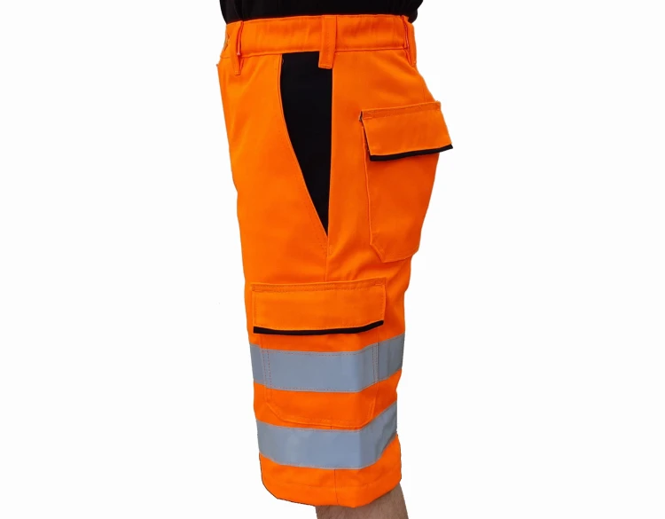 Spodnie robocze krótkie odblaskowe - zdjęcie 8