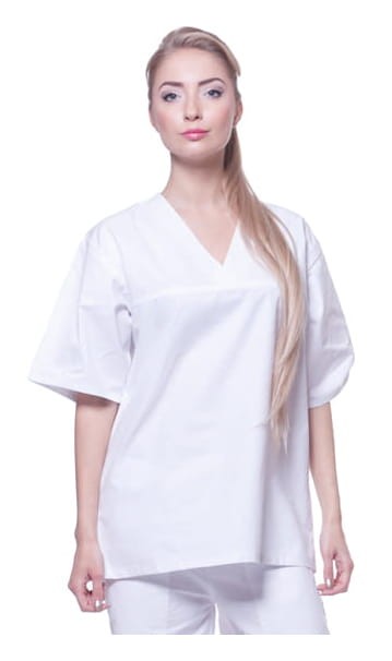 Przewiewna bluza piekarska 100% bawełna TM Progress krótki rękaw - zdjęcie 2