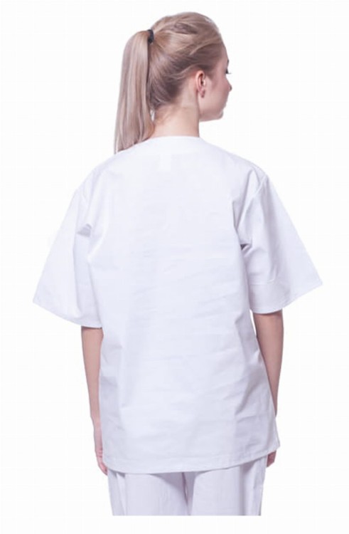 Przewiewna bluza piekarska 100% bawełna TM Progress krótki rękaw - zdjęcie 8