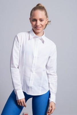 Bluzka damska OXFORD z długim rękawem - zdjęcie 2