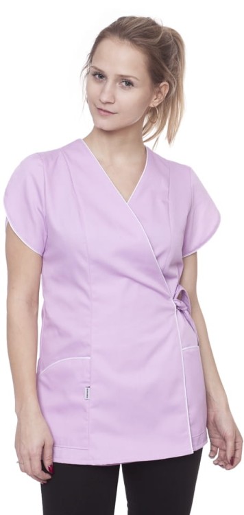 Fartuch elanobawełna  YOKO czarny z białą lam. XL-17310