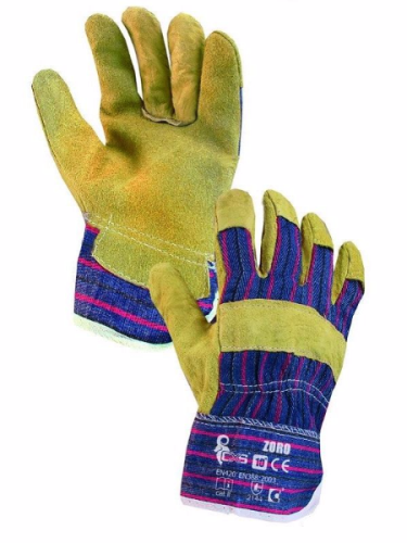 Rękawice robocze ZORO wzmacniane skórą CXS-2985