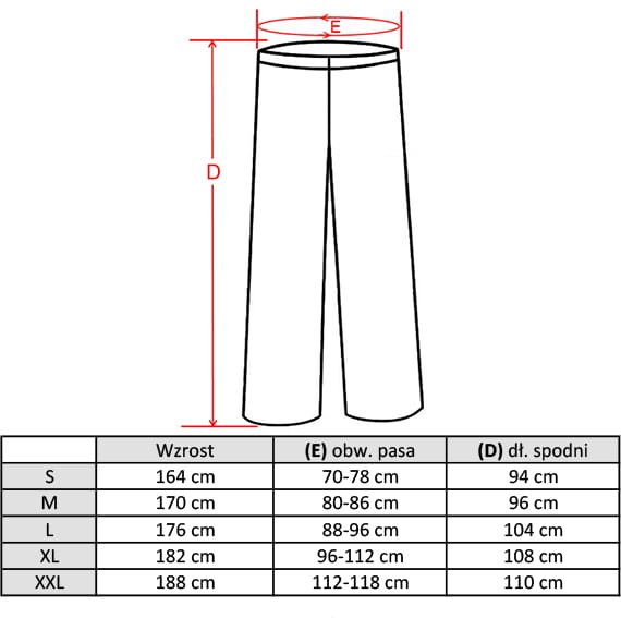 Spodnie piekarskie do pasa r.M-7d8eb0c68dcc331e17edca1608b0a63b