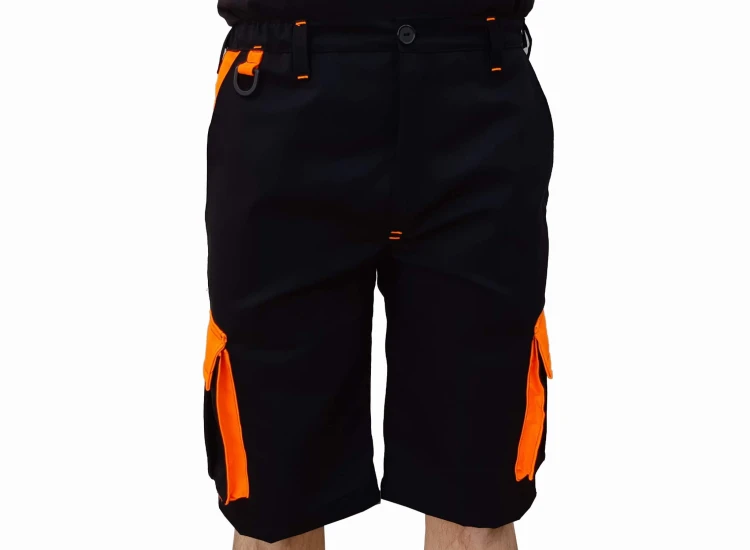 Spodnie krótkie dwukolorowe wygodne z kieszeniami - zdjęcie 8