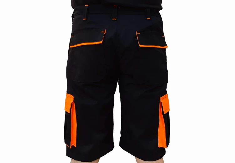 Spodnie krótkie dwukolorowe wygodne z kieszeniami - zdjęcie 9