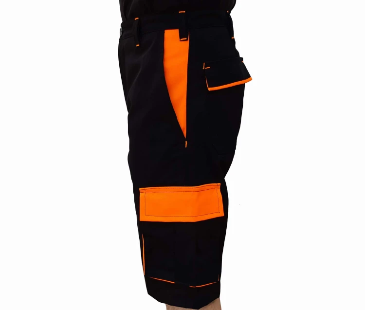 Spodnie krótkie dwukolorowe wygodne z kieszeniami - zdjęcie 10