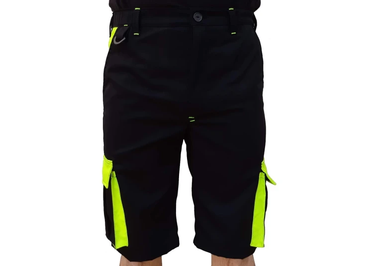 Spodnie krótkie dwukolorowe wygodne z kieszeniami - zdjęcie 16