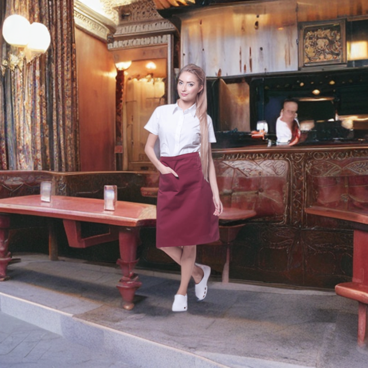 Elegancka Zapaska Kelnerska Średniej Długości - zdjęcie 5