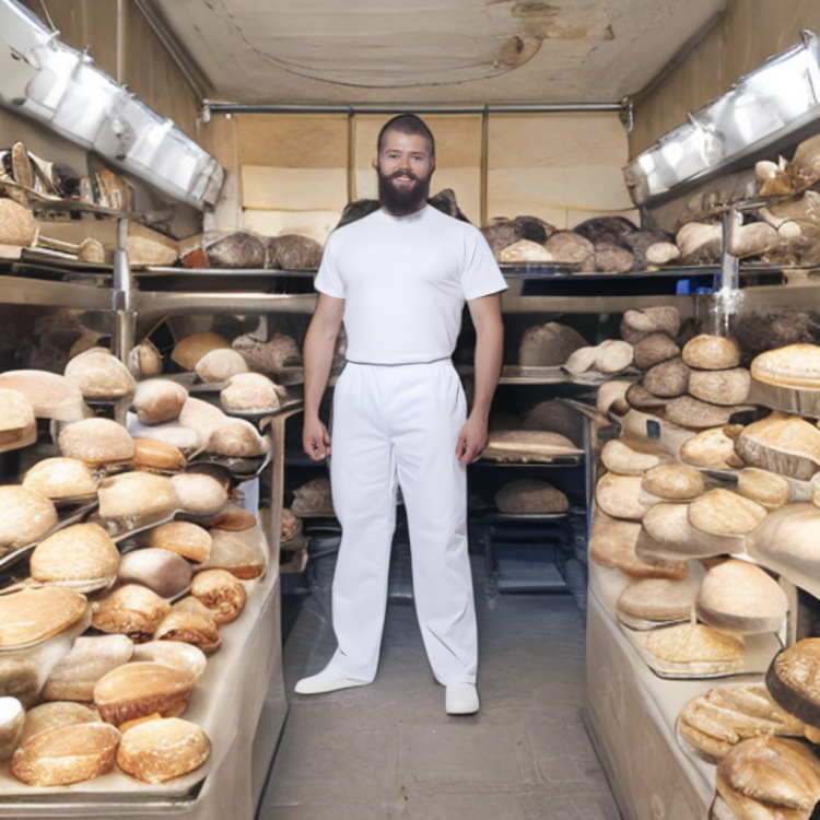 Elastyczne spodnie medyczne i gastronomiczne na gumkę TM Progress z 3 kieszeniami - zdjęcie 5