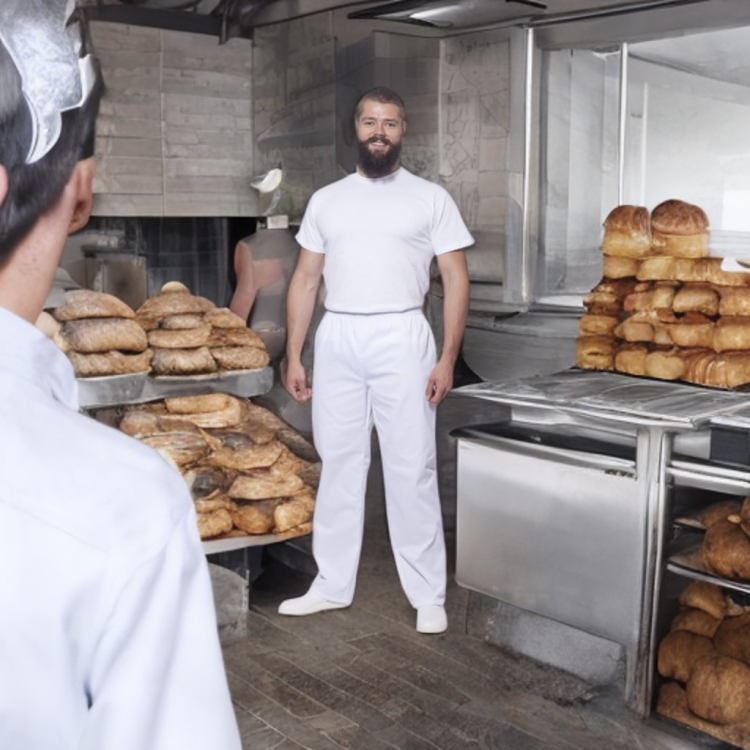Elastyczne spodnie medyczne i gastronomiczne na gumkę TM Progress z 3 kieszeniami - zdjęcie 3