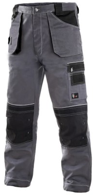 Wytrzymałe spodnie monterskie do pasa CXS Orion Teodor z odblaskami