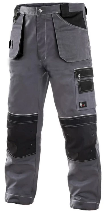 Wytrzymałe spodnie monterskie do pasa CXS Orion Teodor z odblaskami