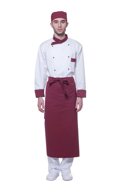 Zapaska elanobawełna kucharska brązowa-17915