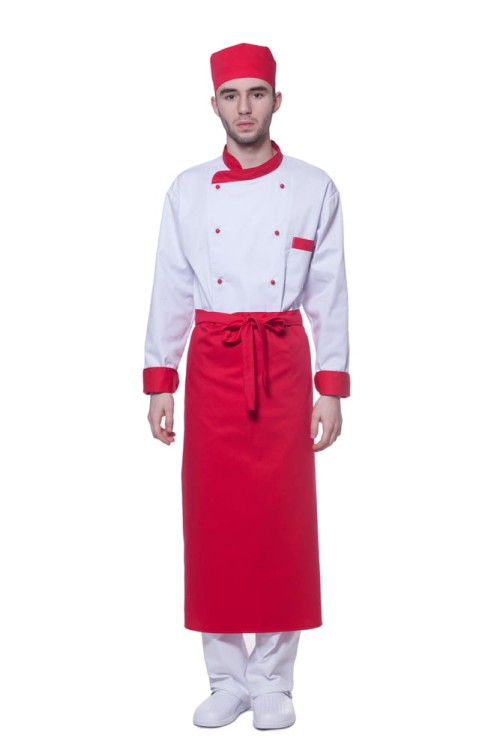 Zapaska elanobawełna kucharska brązowa-17918