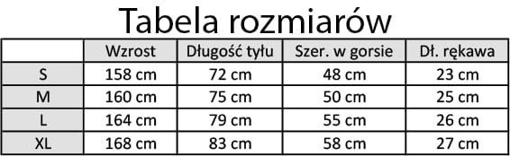 Fartuch damski Aga biała z niebieską lamówką XXL-14778