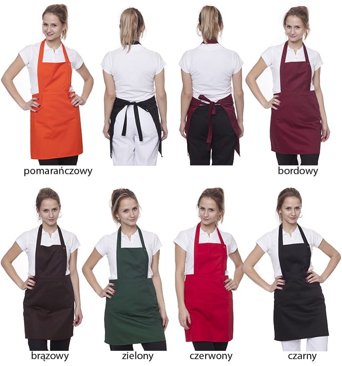 Fartuch przedni Basia biały-9714