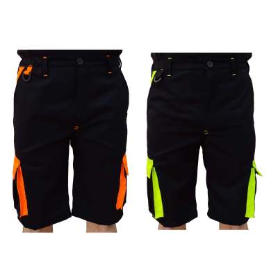 Spodnie krótkie dwukolorowe wygodne z kieszeniami