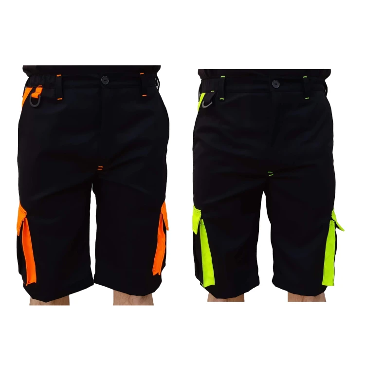 Spodnie krótkie dwukolorowe wygodne z kieszeniami