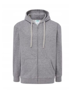 Bluza Dresowa z Kapturem Hood szara, zapinana na zamek