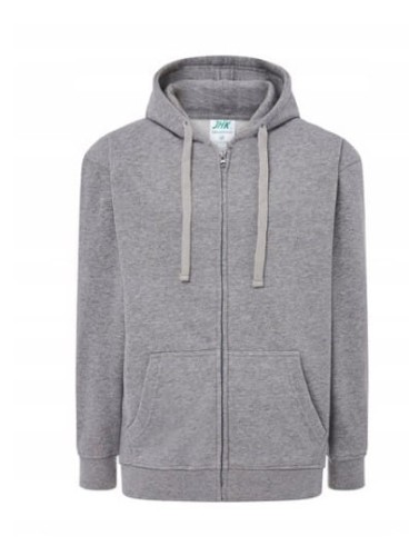 Bluza Dresowa z Kapturem Hood szara, zapinana na zamek