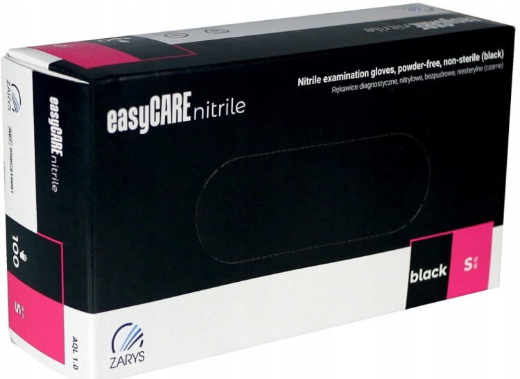 Nitrylowe Rękawiczki easyCARE Black – Komfort i Ochrona w Każdej Sytuacji - zdjęcie 2