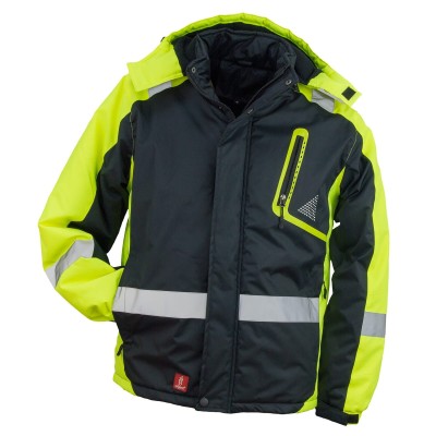 Ocieplana Kurtka Robocza z Pasami Odblaskowymi URG Y-263 Yellow - zdjęcie 2