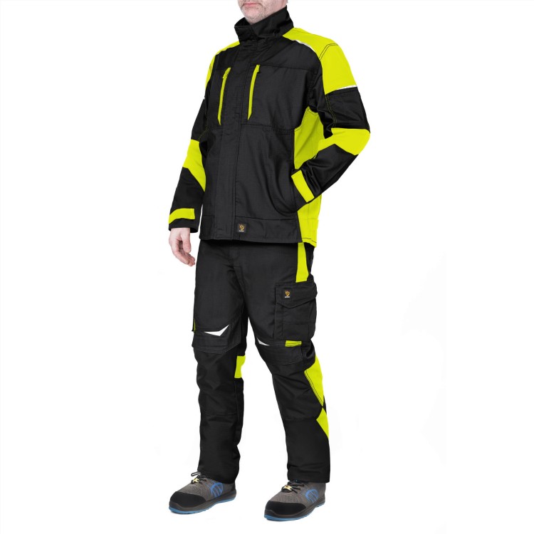 Spodnie robocze HELICON z 8 kieszeniami i elementami odblaskowymi - zdjęcie 2