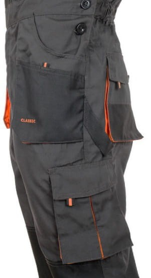 Wytrzymałe ogrodniczki monterskie z płótna canvas Art-Mas Classic - zdjęcie 8