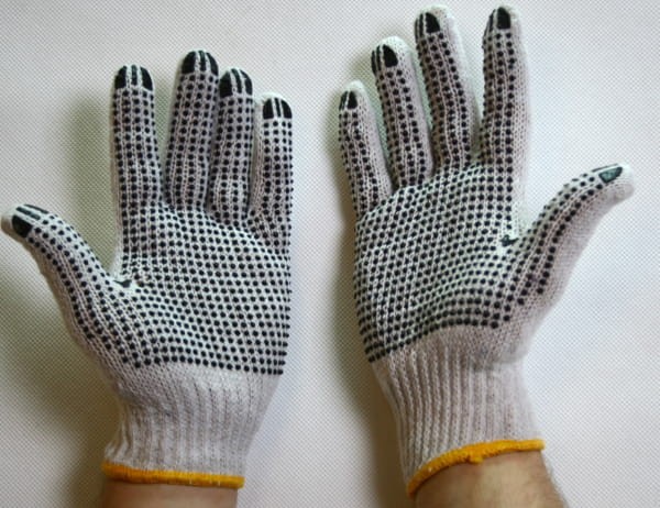 Rękawiczki robocze URGENT 1012 dziana nakrapiana - zdjęcie 3