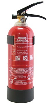 Gaśnica proszkowa 2kg ABC z manometrem i wieszakiem GAZ-TECH - zdjęcie 2