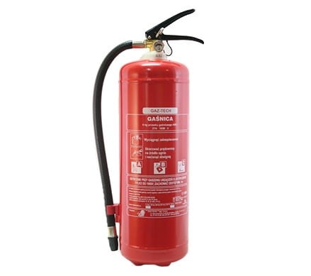 Gaśnica proszkowa 6 kg ABC GAZ-TECH