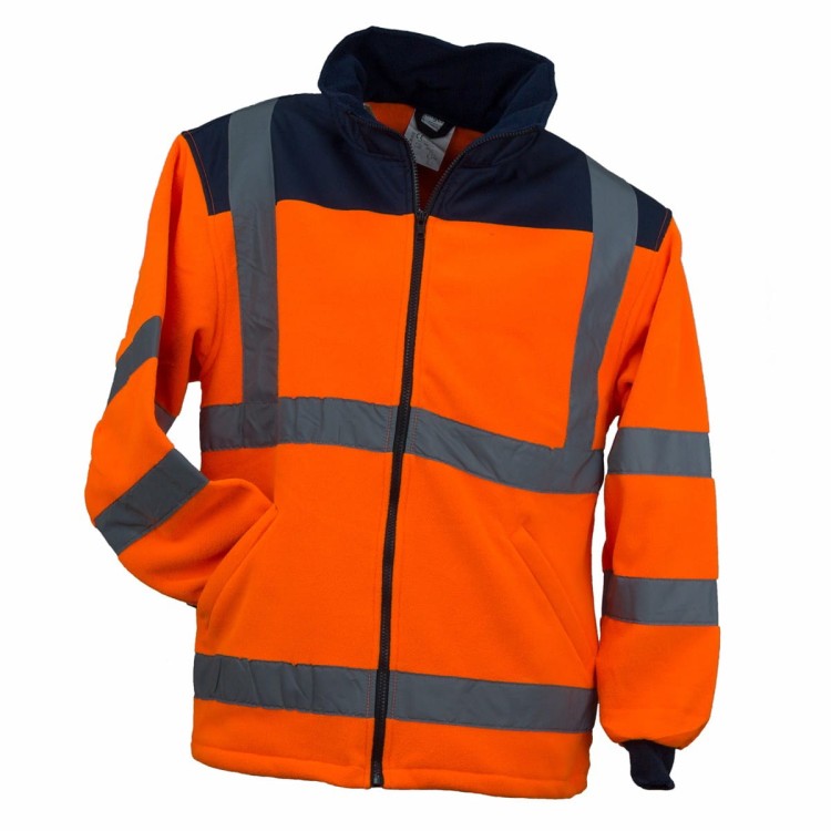 Bluza z polaru ostrzegawcza Fluo URG-HV pomarańczowa - zdjęcie 5