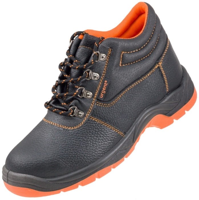 Pancerne trzewiki ze skóry licowej Urgent 101 S3 stalowy podnosek